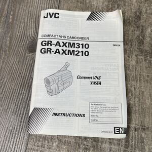 JVC GR-AXM230 VHS-C, S-VHS-C Analog Camcorder Manual Only